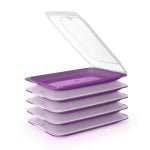 Tatay Fresh 24 - Lote De 5 Recipientes Porta Embutidos Y Alimentos. Berenjena