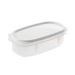 Tatay Top Flex - Contenitore ermetico ovale da 0,5 l con chiusura a scatto. Bianco