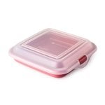 Ibili Deli - Contenitore riutilizzabile per panini, salumi e formaggi. Rosso