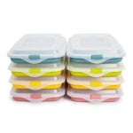 Ibili Deli - Lote De 8 Recipientes Apilables Porta Embutidos Y Alimentos. Color Surtido