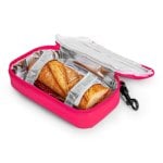 Iris Kids - Borsa termica per snack per bambini con moschettone. Fucsia