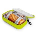 Iris Kids - Borsa termica per snack per bambini con moschettone. Verde