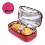 Iris Fun - Porta Bocadillos Termoinsulado Con Cierre De Cremallera. Burdeos