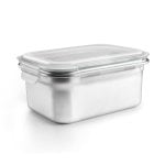 Ibili Keepklin - Recipiente Rectangular De 1.6l En Acero Inoxidable Apto Microondas