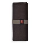 Iris Seat & Eat - Mantel Plegable Individual Con Bolsillos Interiores. Gris