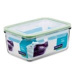 Glasslock Classic - Recipiente Hermético Rectangular De 1.9l En Vidrio Templado