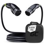 Cabo de carregamento para veículos elétricos Green Cell EVKABGC02, preto, tipos 2, 3 e 7 m