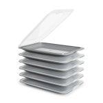 Tatay Fresh 24 - Lote De 6 Recipientes Porta Embutidos Y Alimentos. Gris