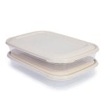 Plastic Forte - Set di 2 contenitori per salsicce Vision da 1,75 l, beige