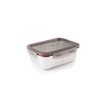 Lacor Ecoinox - Recipiente Rectangular Baby De 0.25l En Acero Inoxidable Apto Microondas