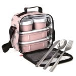 Borsa termica per il pranzo e set di posate Tatay Kit Urban Food. Stelle