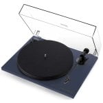 Giradischi Triangle Turntable Alta Fedeltà Blu Controllo Velocità Preciso