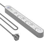 Steckdosenleiste Force Power Lite F152435 6 Steckplätze mit Überspannungsschutz LED Kindersicherung