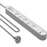 Regleta BigBen Connected FORCE POWER LITE 5 Tomas Protección Sobretensión USB-A USB-C PD 20W 1,5 m