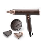 Sèche-cheveux Ionique Bellissima Ceramisonic 1700W 3 Températures 3 Vitesses Accessoires Marron Rose