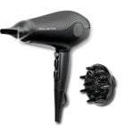 Sèche-cheveux Ionique Rowenta Ultra Silence CV6430 1800W 3 Températures 2 Vitesses Accessoires Noir