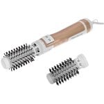 Sèche-cheveux Ionique Rowenta Brush Activ Compact CF9520 1000W 2 Températures 2 Vitesses Brosse Rotative Métallique Cuivre Blanc