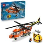 Set de construction Hélicoptère LEGO 60503 City avec figurines et accessoires