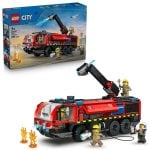 Camion de pompiers LEGO 60499 City 4 figurines bras rotatif 691 pièces