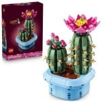 Set Botanico LEGO 11509 Cactus in Fiore con Vaso Decorativo 482 Pezzi