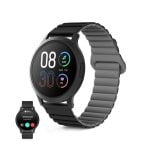Ksix Core 3 Go Smartwatch, Amoled 1.32", Batería 5 Días, Ip67, Caja Aleación Zinc Negra, Correa Silicona Magnética Negro