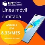 12 meses de línea móvil ilimitada 5G (8,33€ al mes)