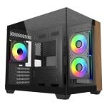 Boîtier Cooler Master Elite 481 Wood Mini Tower ITX mATX RGB Verre Trempé