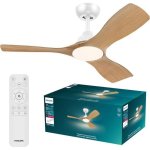Ventilador de techo Philips Olas 3 aspas LED 2650 lm regulable mando incluido