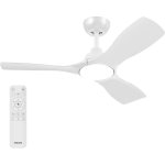 Ventilador de techo Philips Olas 3 aspas luz LED regulable mando incluido
