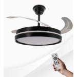Ventilateur de Plafond avec Lumière Ledme Afar 30W 107cm 6 Vitesses Ultra Silencieux Télécommande Fonction Hiver