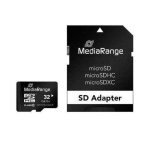 Scheda microSDHC Mediarange MR959 32GB Classe 10 con adattatore SD