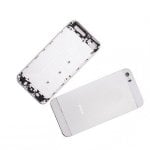 Coque arrière argentée et blanche pour iPhone 5s A1457