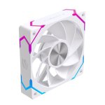 Ventilador suplementario Einarex EX12Ci 120mm 1600RPM PWM ARGB invertido blanco