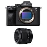 Câmara Mirrorless Sony Alpha 7 IV 33MP Sensor Full-Frame 50mm F1.8 WiFi Bluetooth