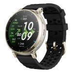 Amazfit Active 3 Premium Bluetooth GPS NFC 45mm AMOLED Oro Correa Nera M Resistenza Acqua 5ATM SpO2