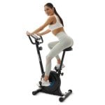 Bicicleta fija Zipro One S magnética LCD 8 niveles compacta negra