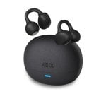 Ksix Clipon Auriculares Inalámbricos, Usb-c, Diseño Open Ear, Diseño C-bridge, 4h+15h Auto., Llamadas, Control Táctil, Negro