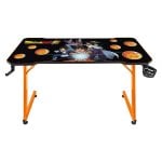Bureau gaming Subsonic Dragon Ball 120 cm avec support en fibre de carbone, métal, bouteille et casque audio inclus, tapis de souris