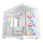 PC-Gehäuse DeepCool CG530U 4F Weiß Curved Glass 4x ARGB PWM USB-C