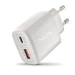 Cargador NGS EON 45W Blanco GaN USB-C PD PPS y USB-A QC3.0 Compacto