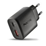 Cargador NGS EON 45W GaN USB-C PD PPS y USB-A Quick Charge 3.0 compacto