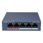 Switch Hikvision DS-3E0105P-E/M 5 Porte PoE L2 10/100 Mbps Metallo