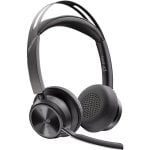Auriculares HP Voyager Focus 2 inalámbricos Bluetooth con Cancelación de Ruido, micrófono y base de carga, uso profesional, color negro