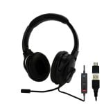 Casque MCL MK1A99AZZZCSQMUSB filaire USB-A/USB-C pour bureau et usage quotidien noir