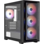 PC-Gehäuse Aerocool TERNMINIGBKV1 Mini Micro ATX 4x FRGB-Lüfter Glas Schwarz