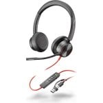 Casque Poly BW 8225 filaire USB-C/USB-A avec Réduction de Bruit et contrôle d'appels noir