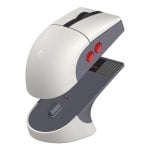 Souris 8Bitdo Retro R8 NES Edition Bluetooth 26000 DPI Gris Blanc Base de charge