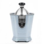 Espremedor de fruta elétrico Sweiss Zest6 de 160 W com braço de pressão e sistema anti-gotejamento.