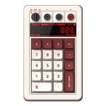 Teclado 8Bitdo Retro 18 Fami Edition mecânico sem fios com calculadora e ecrã LED