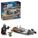 LEGO Star Wars La moto speeder del Mandaloriano und Grogu 75436 58 Teile